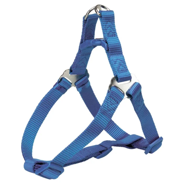 Шлея Trixie Premium One Touch для собак, 80-100 см, 25 мм, розмір XL, синій