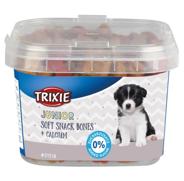 Ласощі Trixie Junior для цуценят, з кальцієм, зі смаком курки, баранини та лосося, 140 г