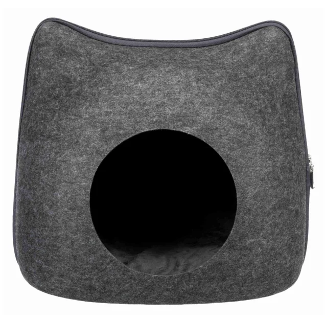 Лежак-пещера Trixie Cat Cave для кошек, серый, 38×35×39 см