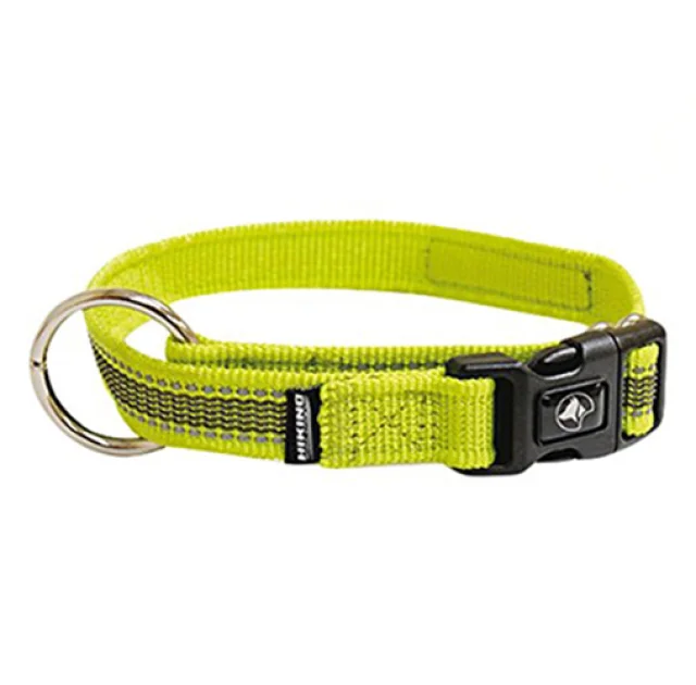 Ошейник Croci Hiking AntiShock для собак, регулируемый, нейлон, зеленый, 2.5×48-66 см