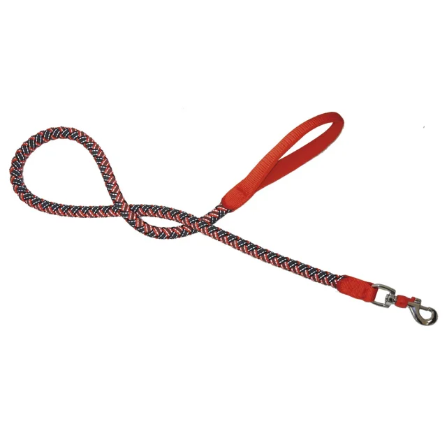 Повідець Croci Hiking Endurance для собак, плетений, нейлон, червоний, 1.5×120 см