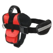 Шлея-поводок Croci Hiking для собак, с карманом, нейлон, красный, 50-64 см