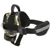 Шлея-поводок Croci Hiking для собак, с карманом, нейлон, хаки, 57-74 см