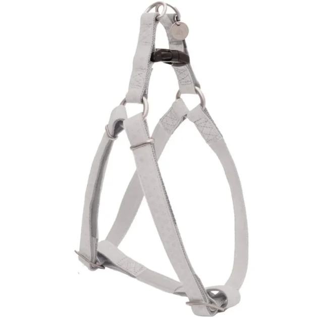 Шлея Croci Mylord для собак, с тиснением, экокожа, белый, 36/60×1.5 см