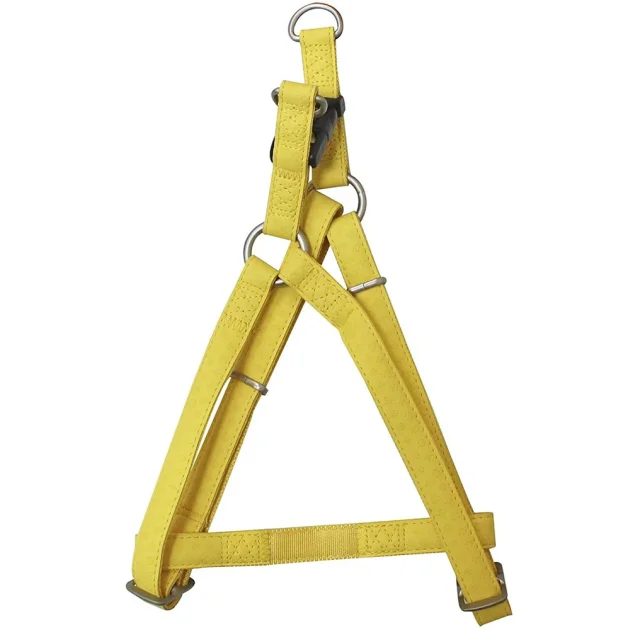 Шлея Croci Mylord для собак, с тиснением, экокожа, желтый, 50/75×2 см