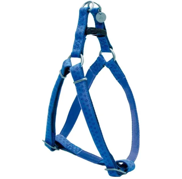 Шлея Croci Mylord для собак, с тиснением, экокожа, синий, 36/60×1.5 см