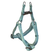 Шлея Croci Soft Reflective для собак, светоотражающая, нейлон, голубая, 65-80×2.5 см