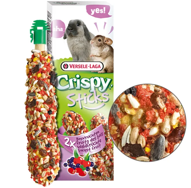 Корм Versele-Laga Crispy Sticks Forest Fruit для кроликов, шиншилл, 110 г