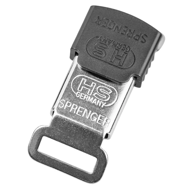 Замок для нашийника Sprenger ClicLock, нікельована сталь, 21 × 65 мм