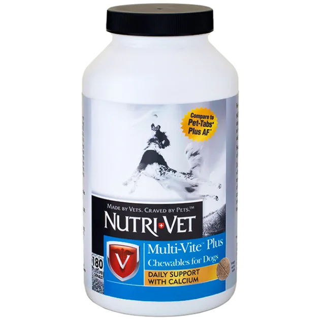Мультивітаміни Nutri-Vet Multi-Vite Plus для собак, 180 табл