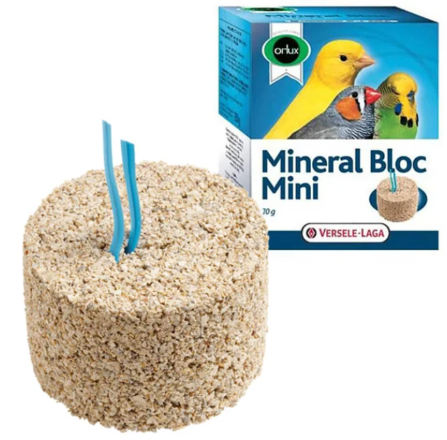 Мінеральний блок Versele-Laga Orlux Mineral Bloc Mini для дрібних птахів, 70 г
