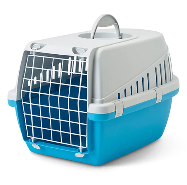 Переноска Savic Trotter 1 для собак и котов, голубой, 49×33×30 см