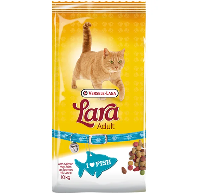 Сухий корм Lara Adult with Salmon для кішок, з лососем, 10 кг