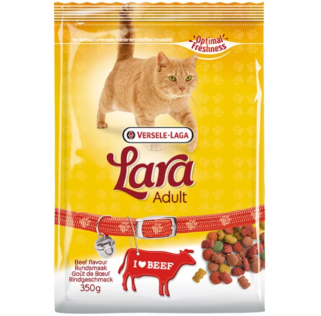 Сухий корм Lara Adult Beef flavour для кішок, з яловичиною, 350 г