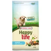 Сухой корм Happy Life Junior with Chicken для щенков, с курицей, 3 кг