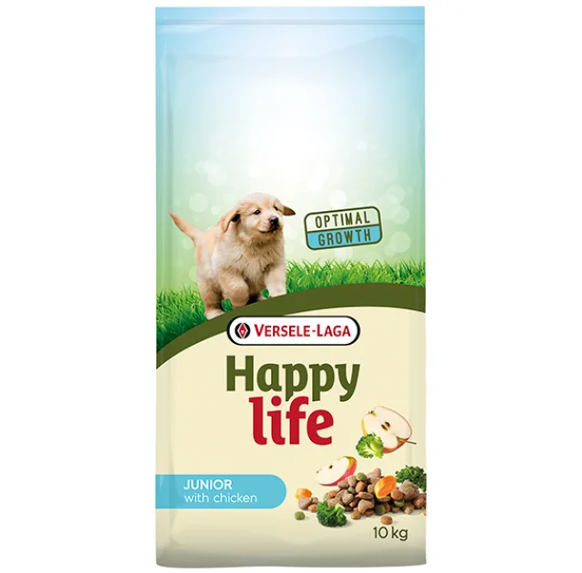 Сухий корм Happy Life Junior with Chicken для цуценят, з куркою, 10 кг