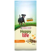 Сухой корм Happy Life Adult with Beef flavouring для собак всех пород, с говядиной,15 кг