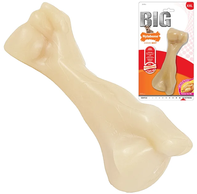 Игрушка Nylabone Extreme Chew Big Bone XXL, вкус курицы, для собак до 23 кг