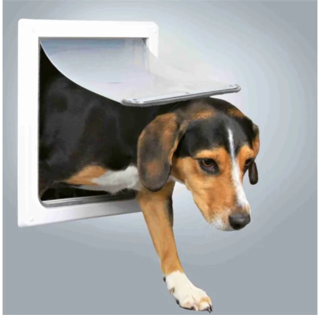 Дверцята Trixie, для собак, 30 × 36 см, білий