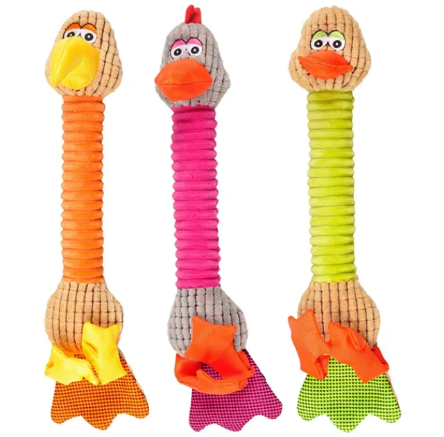 Игрушка мягкая Flamingo Bird With Feet, для собак