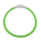 Ошейник светящийся Croci LED для собак, USB, силикон, салатовый, 70 см