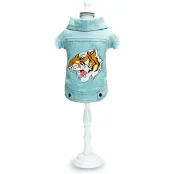 Куртка-жакет Croci Street Tiger для собак, весна/осень, серый, M, 25 см