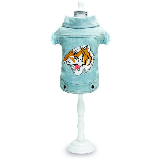 Куртка-жакет Croci Street Tiger для собак, осінь/зима, сірий, XXL, 40 см