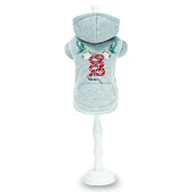 Куртка с капюшоном Croci Street Snake для собак, зима, серый, 40 см