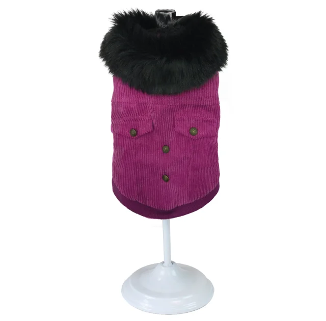 Куртка Croci Pink Velvet для собак, зима, фіолетовий, XL, 35 см