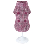Куртка Croci Pinky Tweed для собак, зима, розовый, M, 25 см