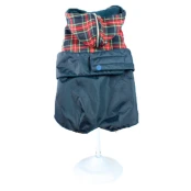 Куртка утепленная Croci Dachshund British для собак, зима, синий, XXXL, 45 см