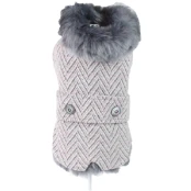 Куртка утепленная Croci Desire для собак, зима, серый, XXL, 40 см