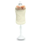 Светр Croci Mademoiselle для собак, зима, білий, S, 20 см