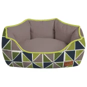 Диван Croci Cozy Ray для собак, овальний, різнокольоровий, 75×60×20 см