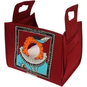 Диван-сумка Croci Popcat King для собак и кошек, бордовый, 35×25×30 см