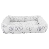 Лежак Trixie Nando для собак, принт лапки, серый, 60×50 см