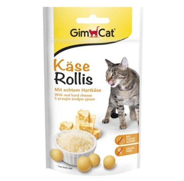 Вітамінізовані ласощі GimCat Kase-Rollis, для кішок, 40 г