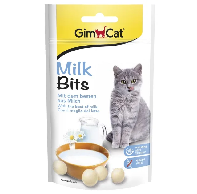 Таблетки GimCat Milk Bits, для кішок, 40 г