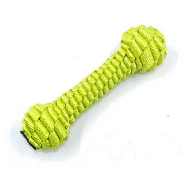 Іграшка GimDog Stretch гантель плетені, для собак, 17.5 см