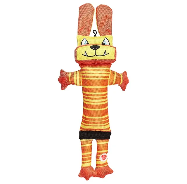 Игрушка GimDog робот с пищалкой, для собак, оранжевый, 38 см