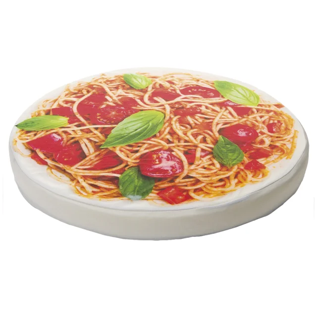 Подушка Croci Spaghett для кошек и собак мелких пород, хлопок, принт спагетти, 50×5 см