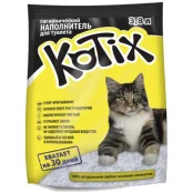 Силікагелевий наповнювач Kotix для котячого туалету, 3.8 л