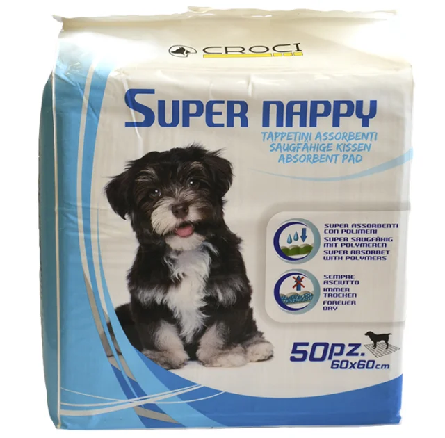 Пелюшки Croci Super Nappy для собак, 60×60 см, 50 шт