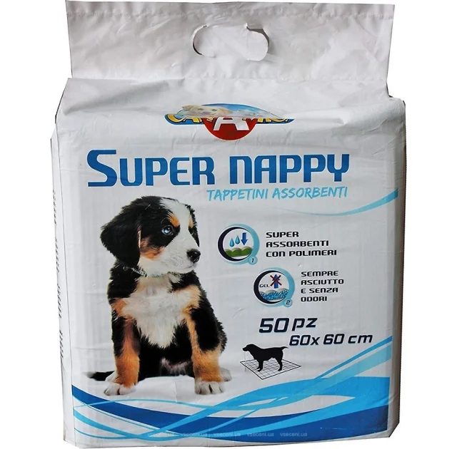 Пеленки Croci Super Nappy для собак, 90×60 см, 50 шт