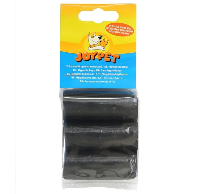 Пакети Croci JOYPET ЕКО для собачих фекалій, що розкладаються, 3 рулону×15 пакетів