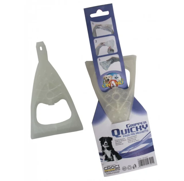 Автоматический захват Croci Quicky для уборки собачьих фекалий, 8×14 см