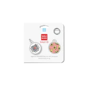 Адресник WAUDOG Smart ID с QR-паспортом, рисунок "Авокадо", диаметр 25 мм