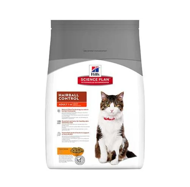 Сухий корм Hill's Science Plan Feline Adult Hairball Control для котів, з куркою, 1,5 кг