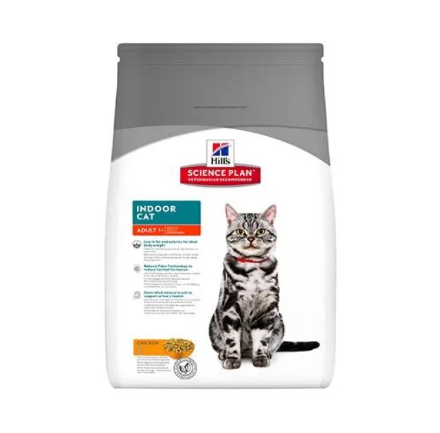 Сухий корм Hill's Science Plan Feline Adult Indoor Cat для малоактивних котів, з куркою, 4 кг