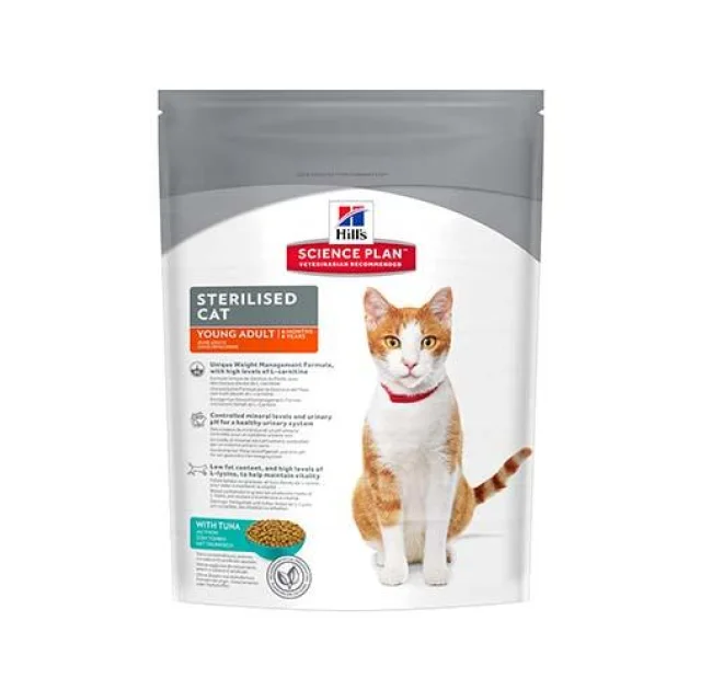 Сухий корм Hill's Science Plan Feline Young Adult Sterilised Cat для стерилізованих котів, з тунцем, 300 г
